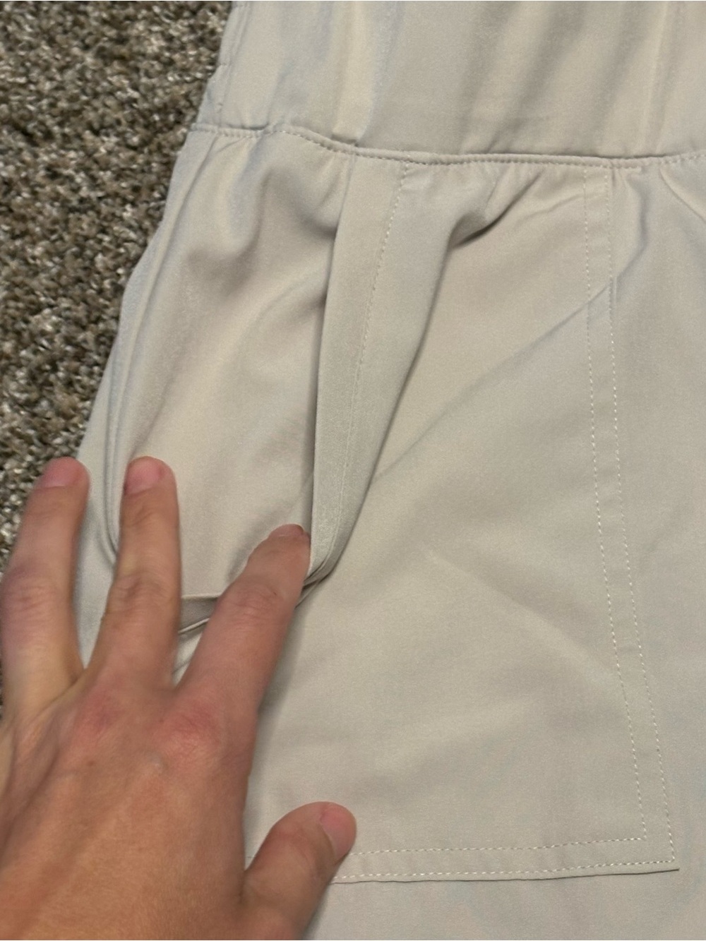 RBX Women's Active Skort Medium Light Beige with Pockets - Picture 5 of 8